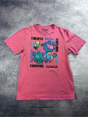 Minecraft Boys' Pink Graphic Tee by Mojang